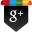 google plus social media icon shaped like flag